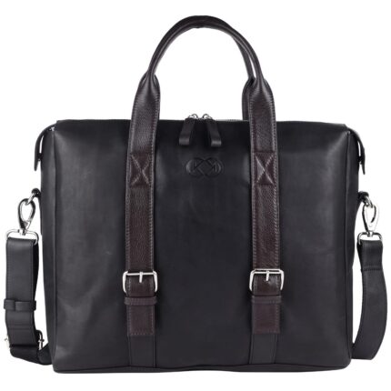 Premium 100% Cow Leather Laptop Messenger Bag – Unisex, Ideal for Business, Travel, and Daily Use, Adjustable Shoulder Strap, Fits 14-Inch Laptop